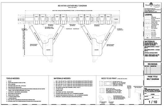 Bo Katan / Koska Reeves Leather Belt Pattern (REV 4)