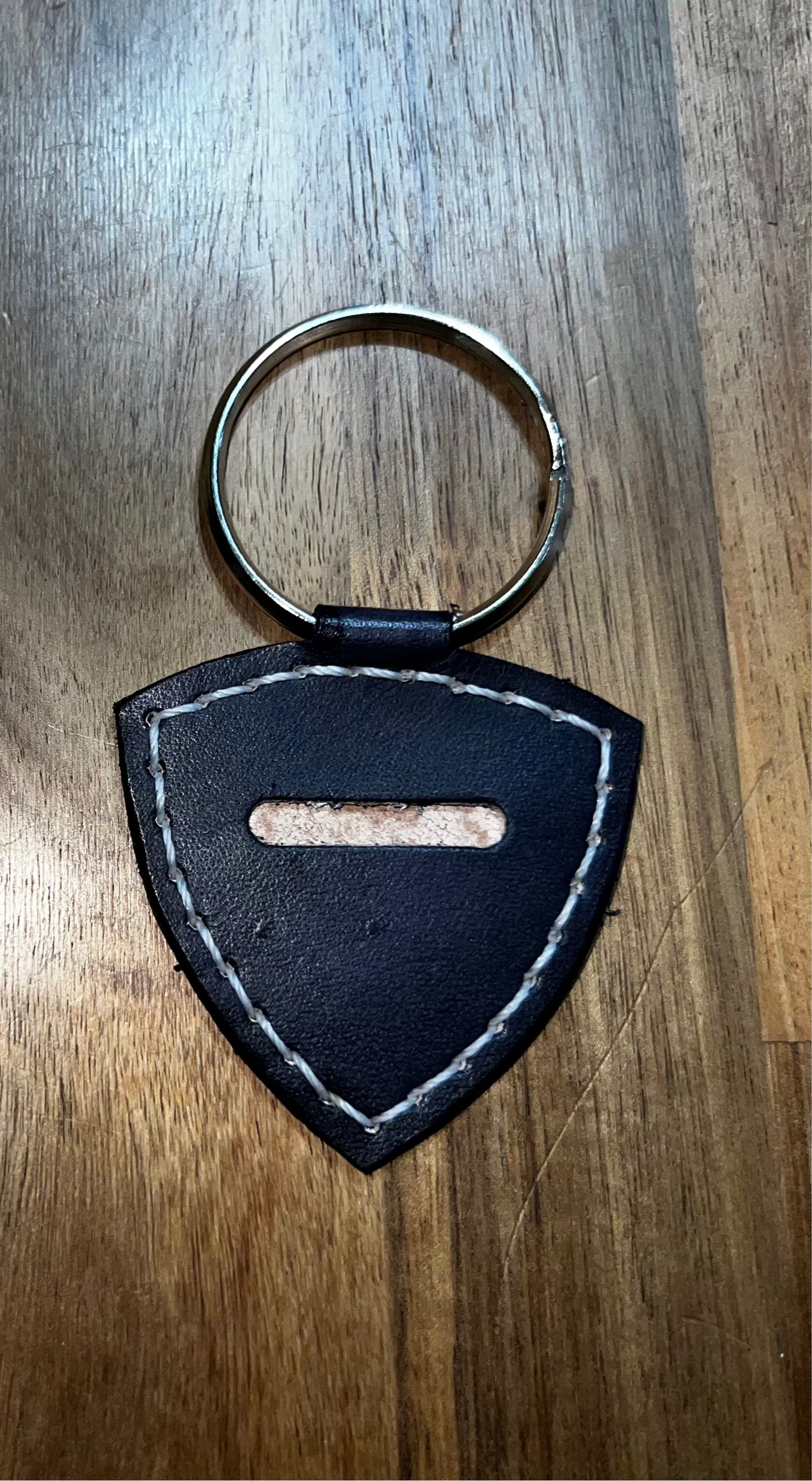 Coin keychain rotor black back