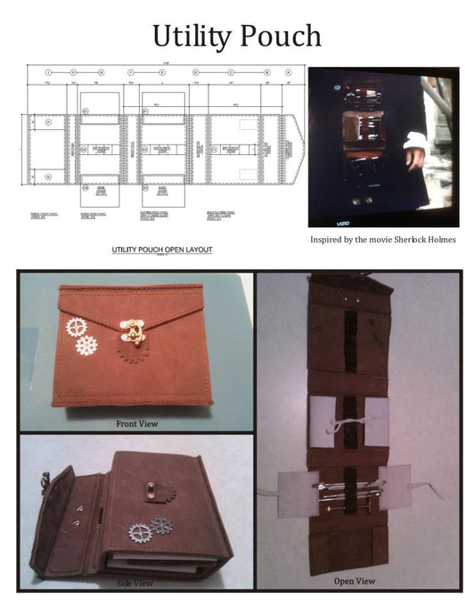 Sherlock Holmes Inspired Pouch Pattern (Digital Files)
