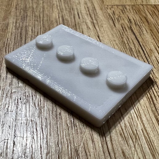 3D - Minifig Plates White