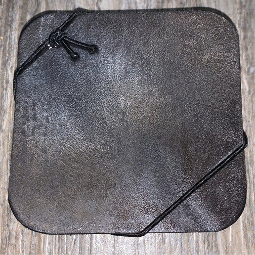 Coasters Leather Black