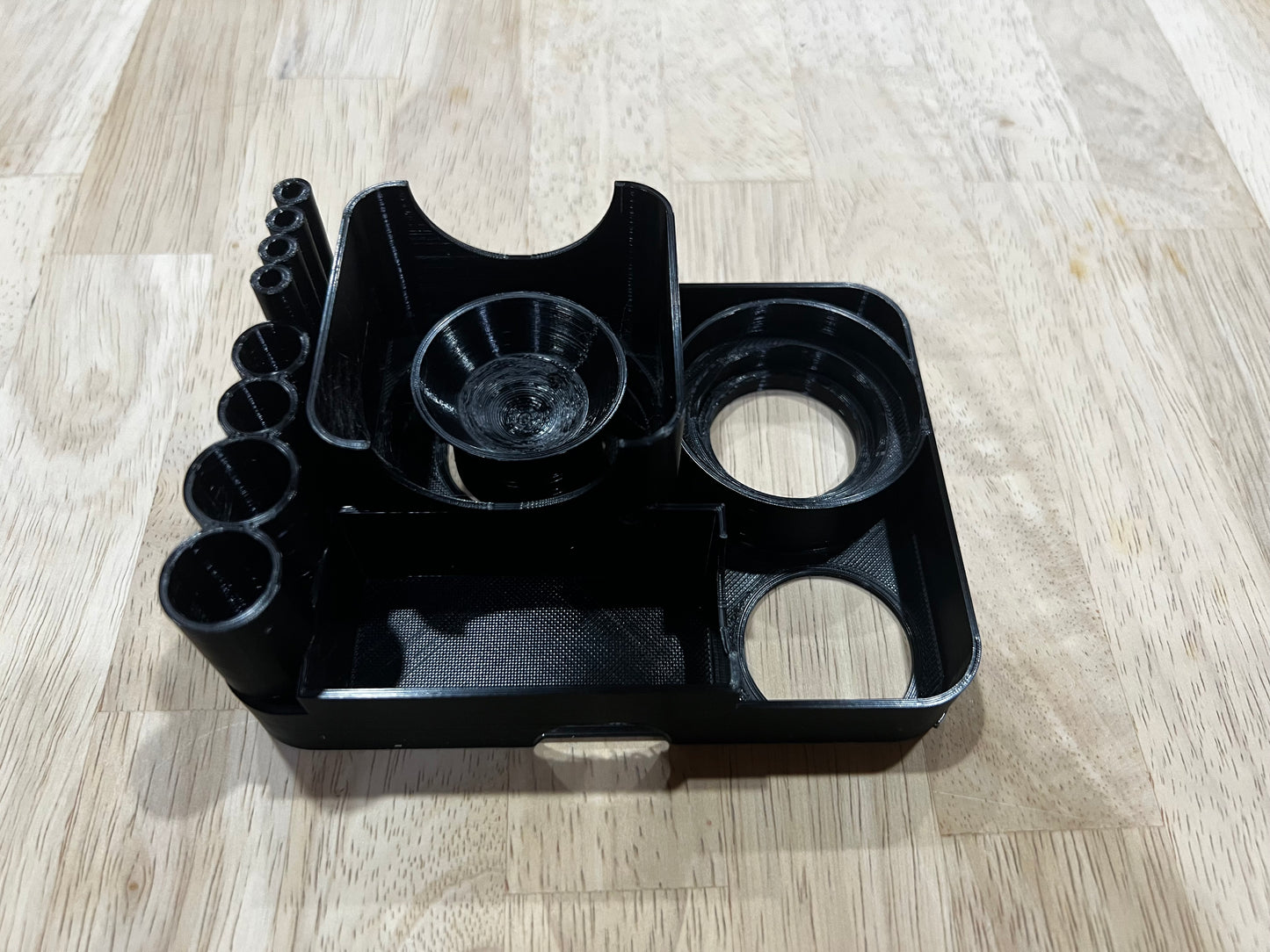 Leather Dye Bottle Holder; Stl file, w cup or w/out.